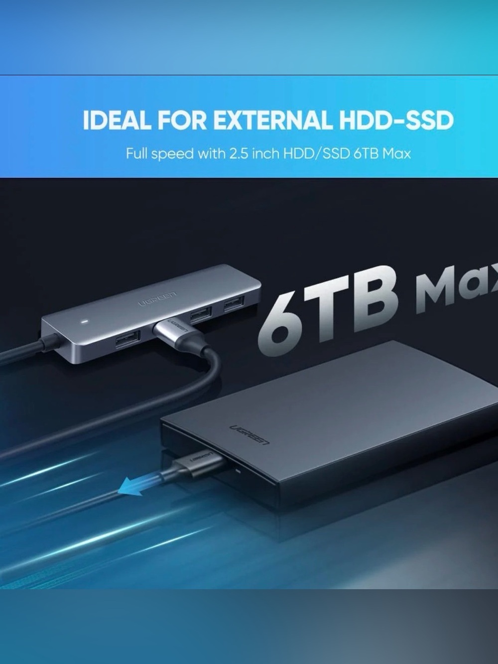 USB-C Multi-Function Hub — Green - Picture 6 of 6